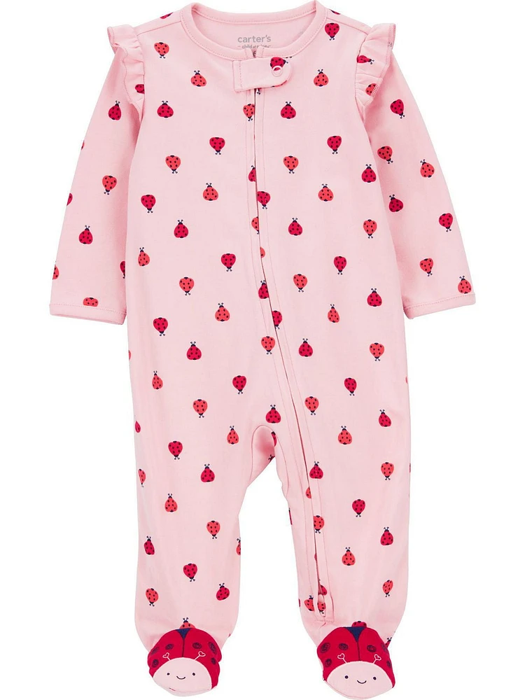 Carter's Child of Mine Baby Girls' Ladybug Sleep N Play Outfit