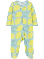 Carter's Child of Mine Baby Girls' Lemon Sleep N Play Outfit