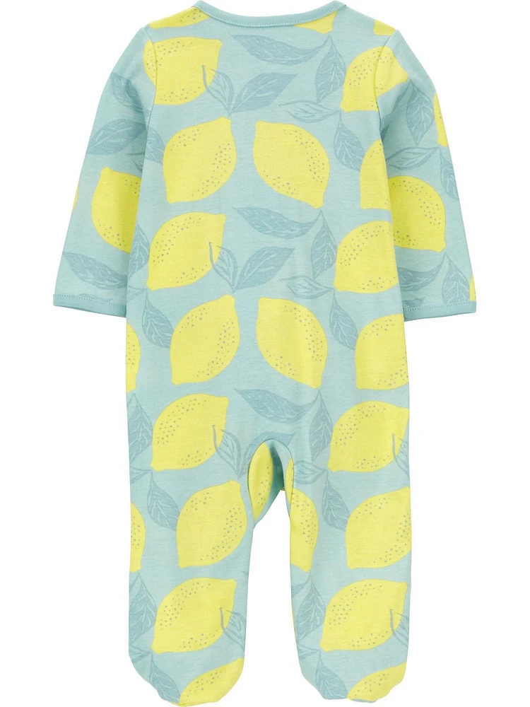 Carter's Child of Mine Baby Girls' Lemon Sleep N Play Outfit