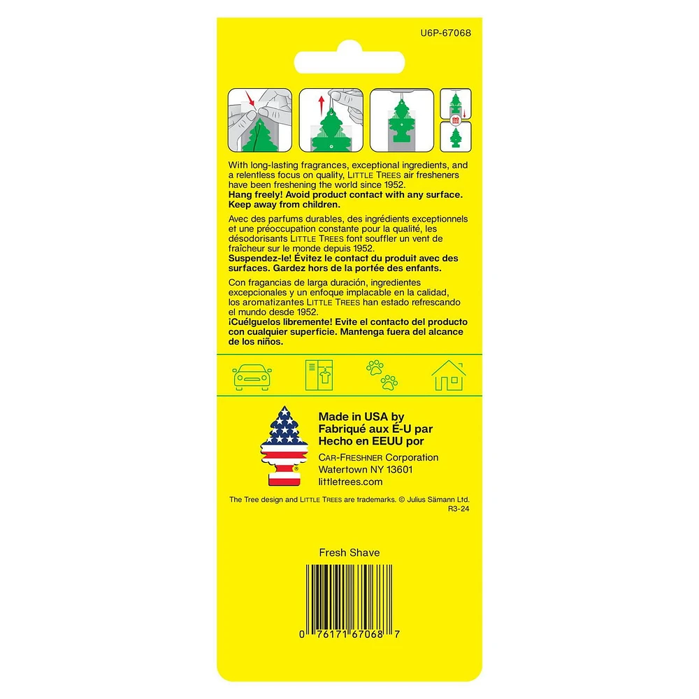 Little Trees Air Freshener Fresh Shave 6-Pack