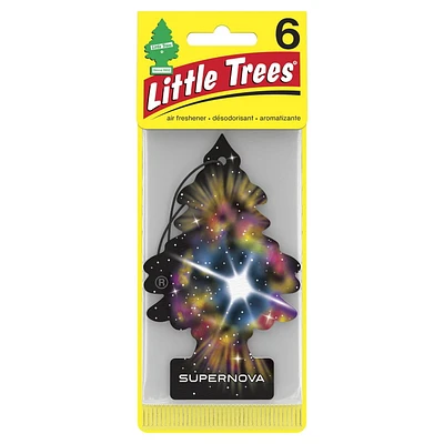 LITTLE TREES Désodorisant Supernova, Paquet de 6 LT AF Supernova, paquet de 6