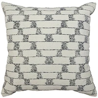 hometrends Aysha Grey Decorative Pillow, 18"x18"