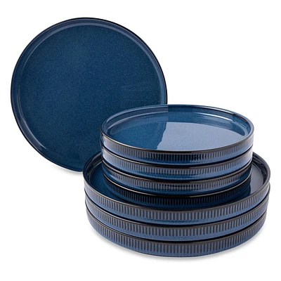 Yellowstone 8-Piece Ceramic Dinnerware Set, John Collection, Dish Set