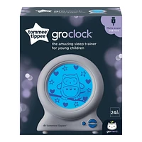 Réveil éducatif Groclock de Tommee Tippee, réveil et veilleuse pour jeunes enfants alimenté par USB
