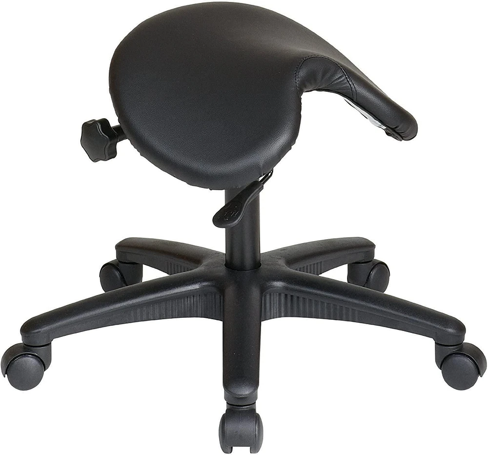 Nicer Furniture Backless Adjustable Saddle Stool