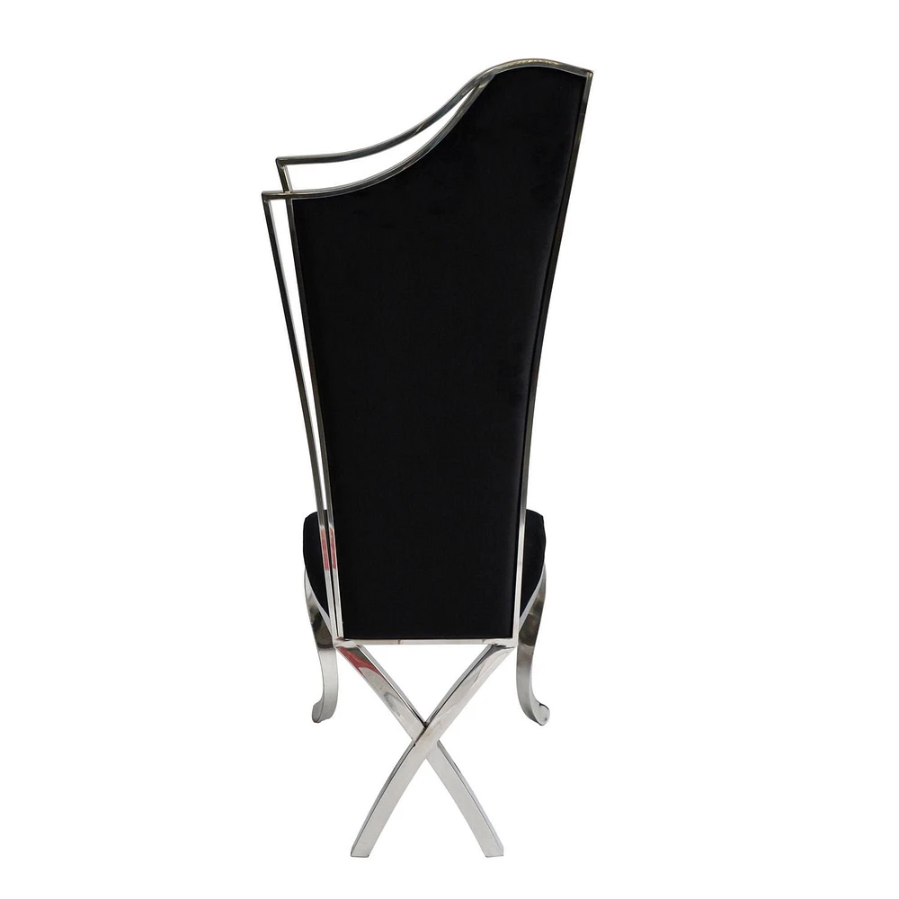 Canadian Morocco Silver Dining Chair (Set of 2)