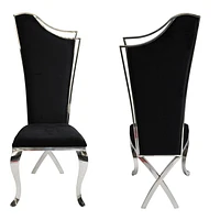 Canadian Morocco Silver Dining Chair (Set of 2)