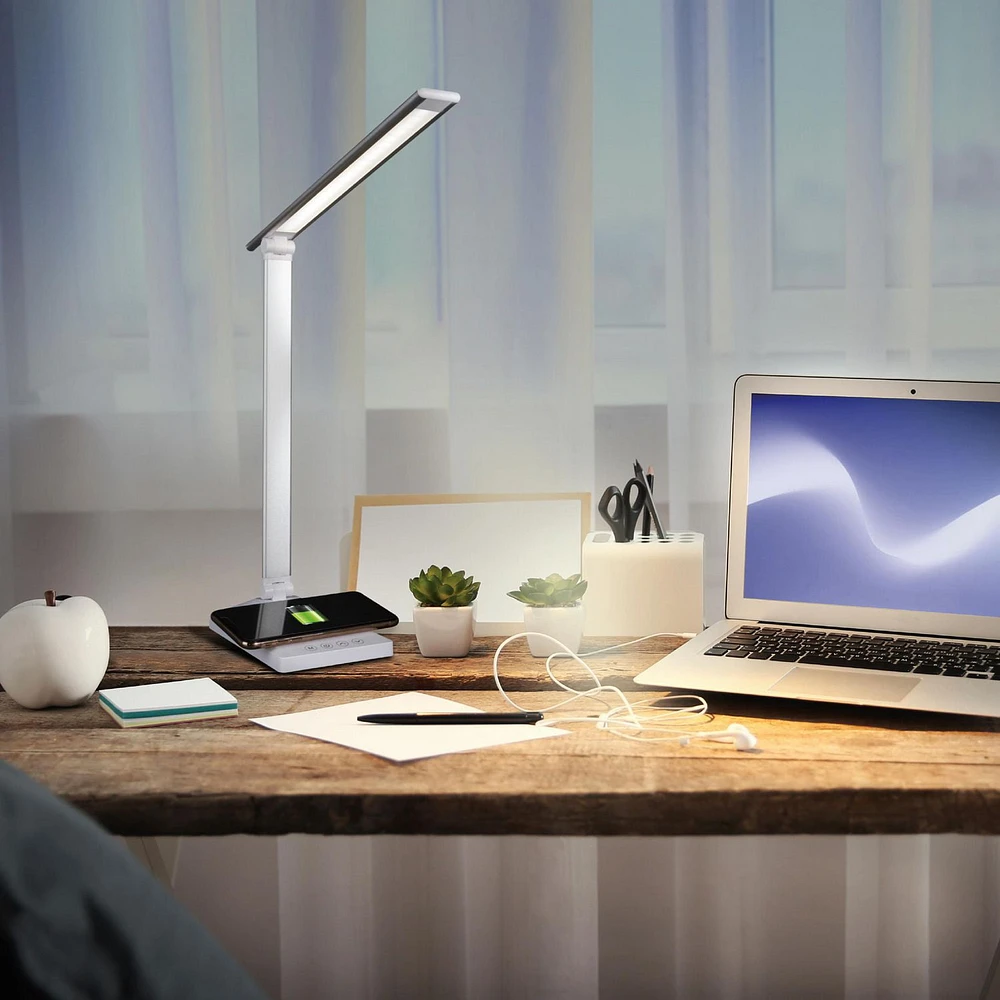 OttLite Entice LED Desk Lamp with Wireless Charging