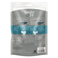 Good 'n' Fit Rawhide Dental Long Lasting Dog Chew and Dog Treat, Digest 2x faster 6ct Small