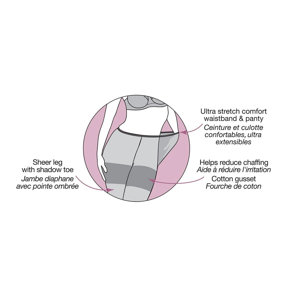 Secret® Freedom Plus Ultra Extensible Bas-Culotte 1pk Taille 1X à 3X