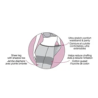 Secret® Freedom Plus Ultra Extensible Bas-Culotte 1pk Taille 1X à 3X