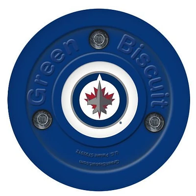 Green Biscuit NHL Team Training Puck - Winnipeg Jets