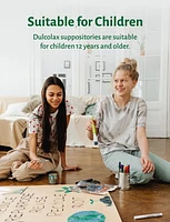 Dulcolax, 10 mg de Bisacodyl,  6 suppositoires de laxatif  – Soulagement efficace de la constipation occasionnelle, Soulagement dans les 15 à 60 minutes, Convient aux enfants de 12 ans et plus, aux adultes et aux femmes qui allaitent Dulcolax, 10 mg de Bisacodyl,  6 suppositoires