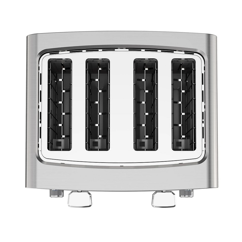 Black + Decker 4-Slice Extra Wide Toaster, in Stainless Steel, Great for thick breads!