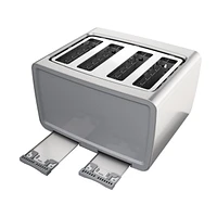 Black + Decker 4-Slice Extra Wide Toaster, in Stainless Steel, Great for thick breads!