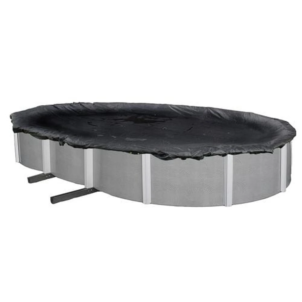 Blue Wave Oval Rugged Mesh Above-Ground Pool Winter Cover