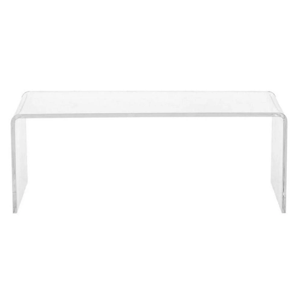 Acrylic Coffee Table 16" H x 39" W x 20" D , Acrylic Clear Coffee Table, Transparent Coffee Table, Rectangular Acrylic Coffee Table, For Living Room, Entryway, Dining Room, Sofa Table