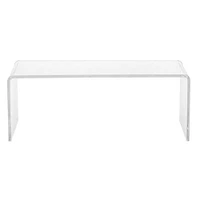 Acrylic Coffee Table 16" H x 39" W x 20" D , Acrylic Clear Coffee Table, Transparent Coffee Table, Rectangular Acrylic Coffee Table, For Living Room, Entryway, Dining Room, Sofa Table