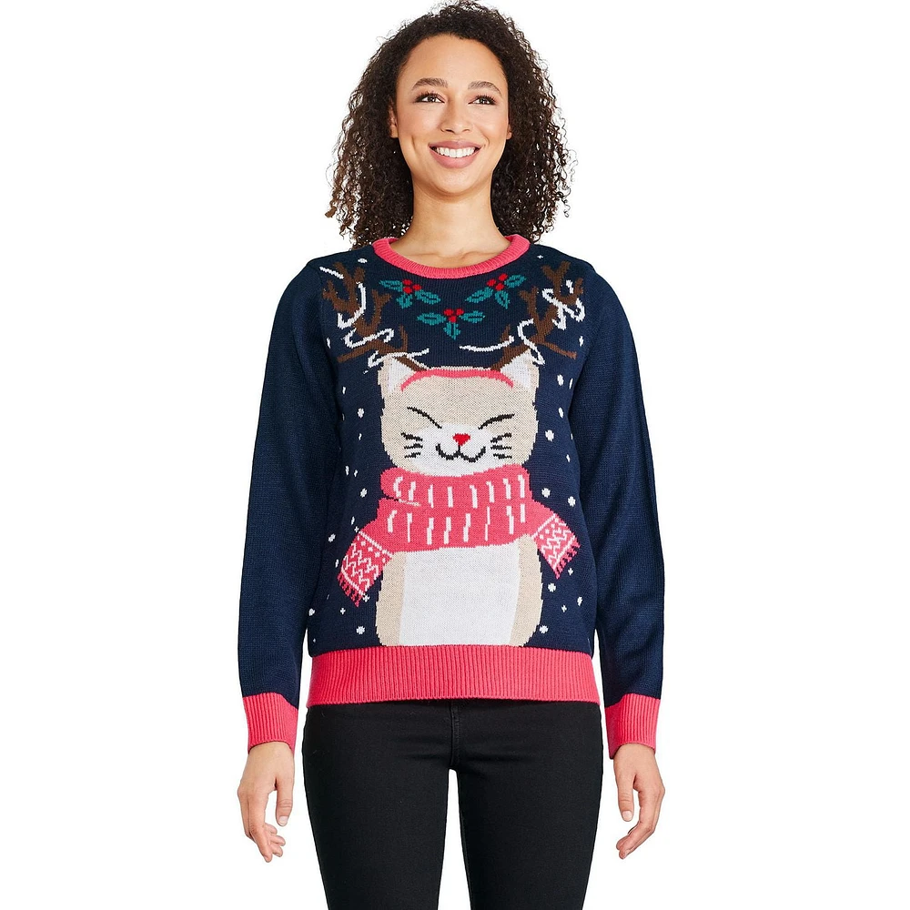 George Women's Light Up Christmas Sweater