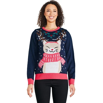 George Women's Light Up Christmas Sweater