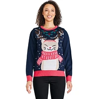 George Women's Light Up Christmas Sweater