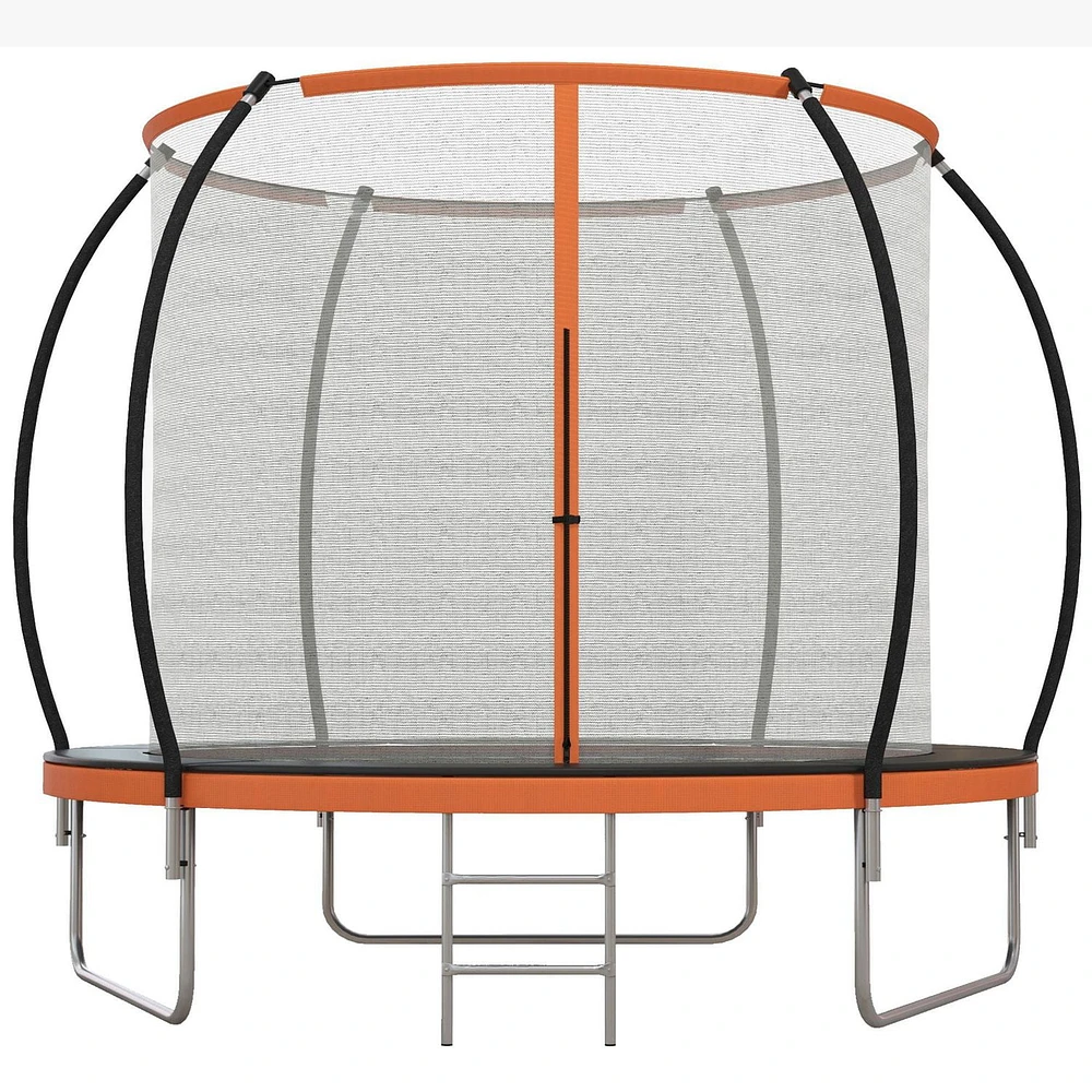 Soozier 8ft Trampoline Outdoor with Enclosure Net and Ladder