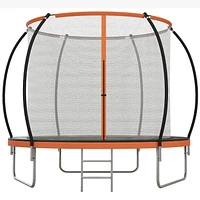 Soozier 8ft Trampoline Outdoor with Enclosure Net and Ladder