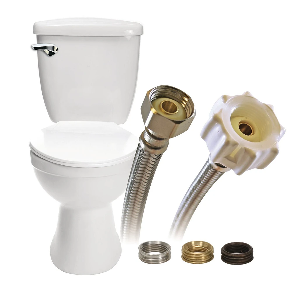 Fluidmaster® 4T12UCSRC Universal Click Seal® 12" Toilet Connector