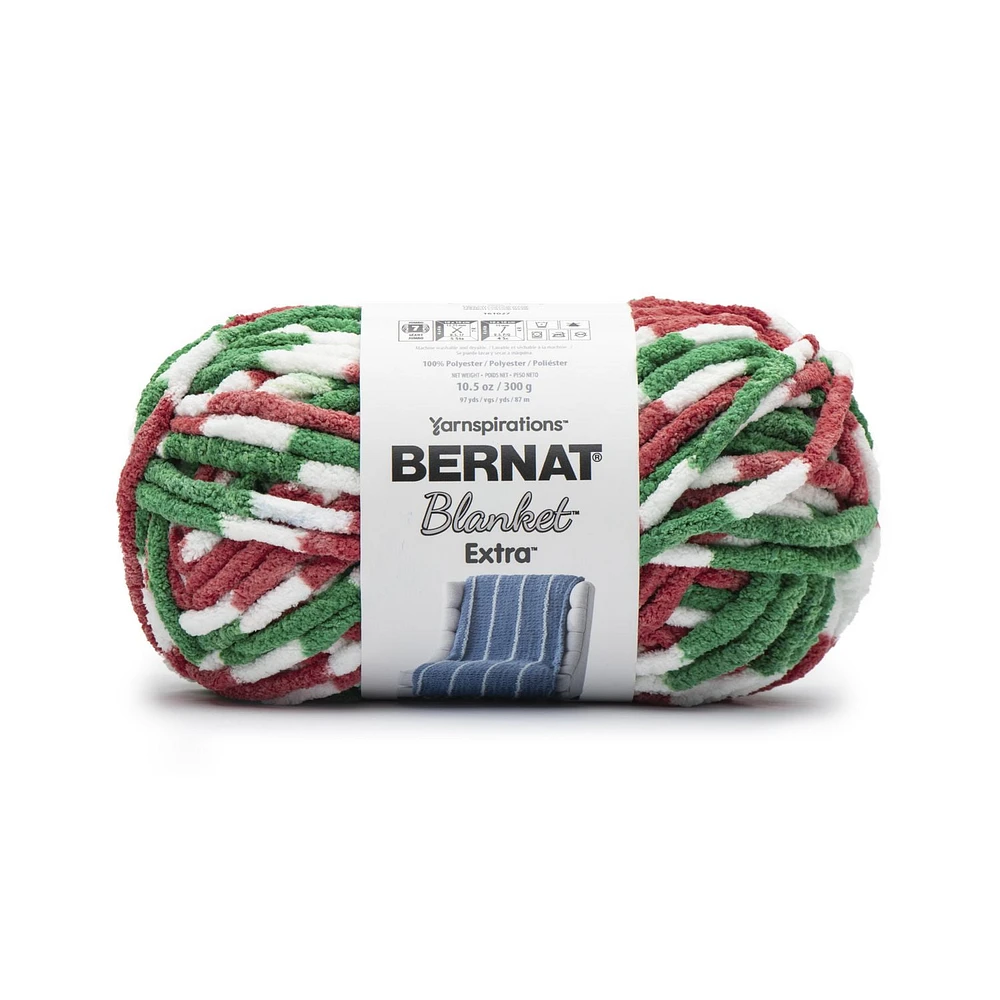 Bernat® Blanket Extra™ Yarn, Polyester #7 Jumbo, 10.5oz/300g