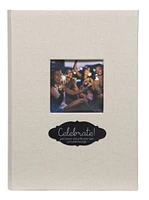 Pinnacle Frames 3-up Linen Chalk Photo Album