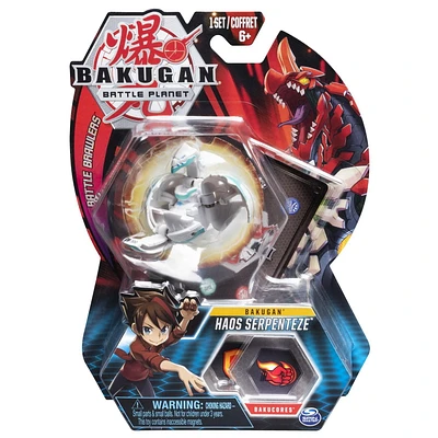 Bakugan, Haos Serpenteze, 2-inch Tall Collectible Transforming Creature, for Ages 6 and Up