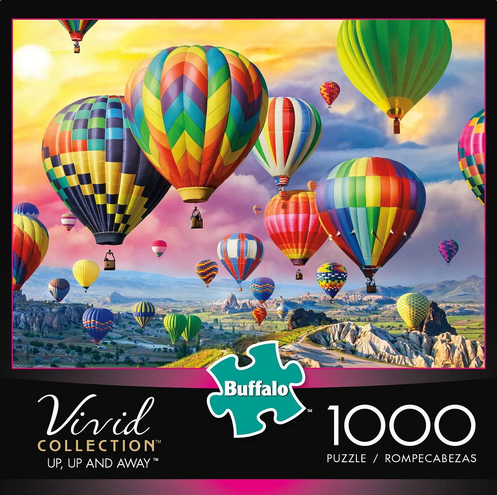 Buffalo Games - Vivid Collection - Up, Up and Away - 1000 Piece Jigsaw Puzzle