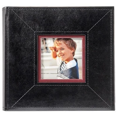 Pinnacle Frames 2-up Stitched Black Photo Album