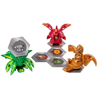 Bakugan Starter Pack 3-Pack, Ventus Krakelios, Collectible Action Figures, for Ages 6 and Up