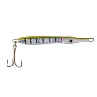 Eagle Claw QLNFYS-20 Laser Needle Fish jig, Yellow/Silver, Size 4 Treble Hook, 20 grams, Laser Needle Fish jig, Yellow/