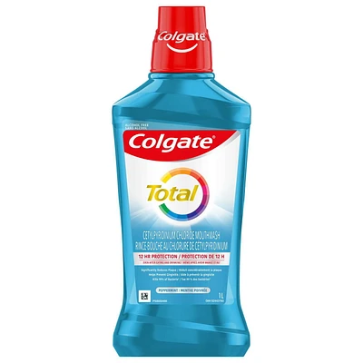 Colgate Total Peppermint Blast Mouthwash, 1 L