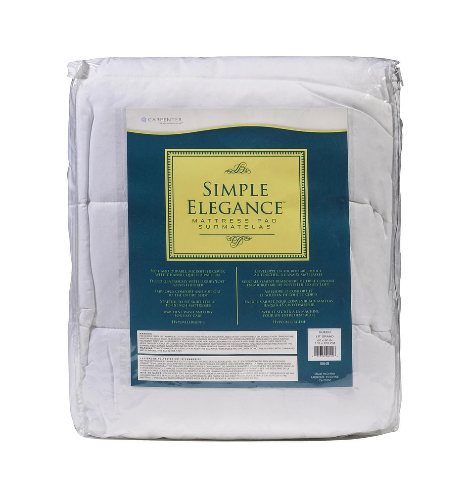 Simple Elegance Mattress Pad