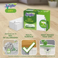 Swiffer Sweeper Dry Multi-Surface Sweeping Cloth Refills for Floor Sweeping and Cleaning, Unscented, 16CT