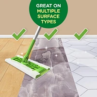 Swiffer Sweeper Dry Multi-Surface Sweeping Cloth Refills for Floor Sweeping and Cleaning, Unscented, 16CT