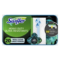 Swiffer Sweeper Heavy Duty Wet Multi-Surface Cloth Refills for Floor Mopping and Cleaning, Unstopables Fresh Scent, 20CT