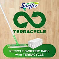 Swiffer Sweeper 2-in-1 Dry + Wet Floor Mopping and Sweeping Kit, Multi-Surface Kit for Floor Cleaning, Kit Includes 1 Sweeper, 7 Dry Sweeping Cloths, 3 Wet Mopping Cloths, 1KIT