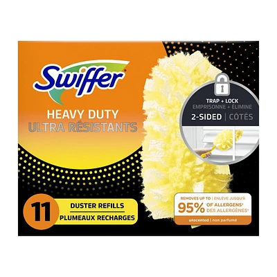 Swiffer Dusters Heavy Duty Multi-Surface Duster Refills for Cleaning, Unscented, 11CT