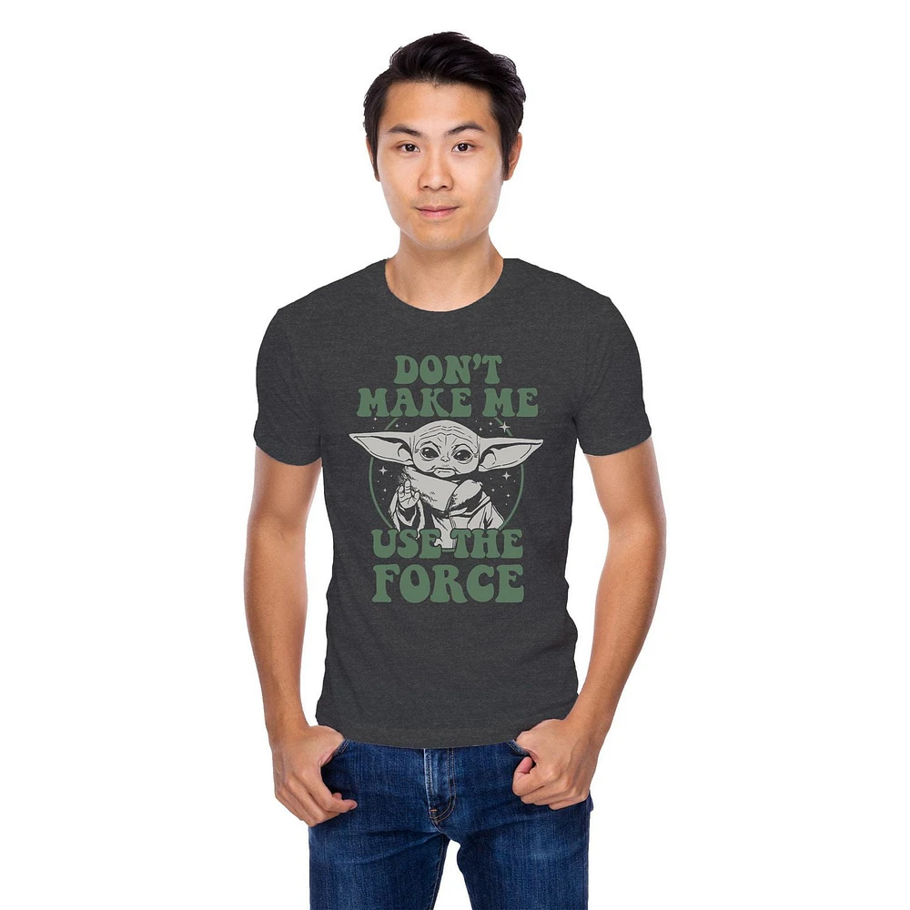 Star Wars The Mandalorian Men's Grogu Force Short Sleeve T-Shirt, Sizes: S-XL