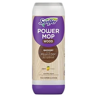 Swiffer PowerMop Wood QuickDry Wood Floor Cleaning Solution with Lemon Scent, ., 0.75L