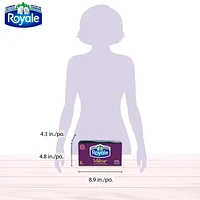 Royale Velour Facial Tissue, 1 Flat Boxes, 154 Tissues per box, 3-Ply, 154 Tissues