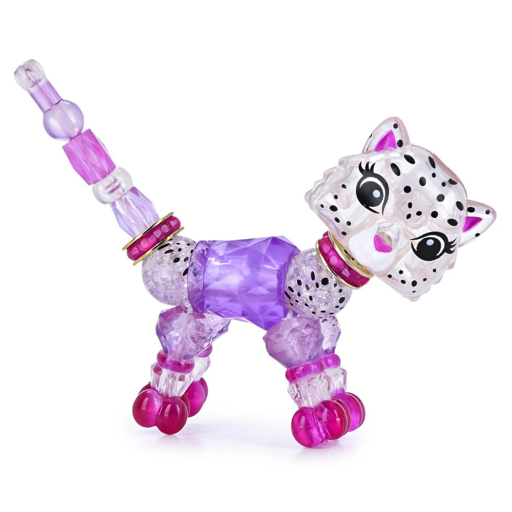 Twisty Petz, Series 4, Sparkle Dot Snow Leopard, Collectible Bracelet for Kids Aged 4 and Up