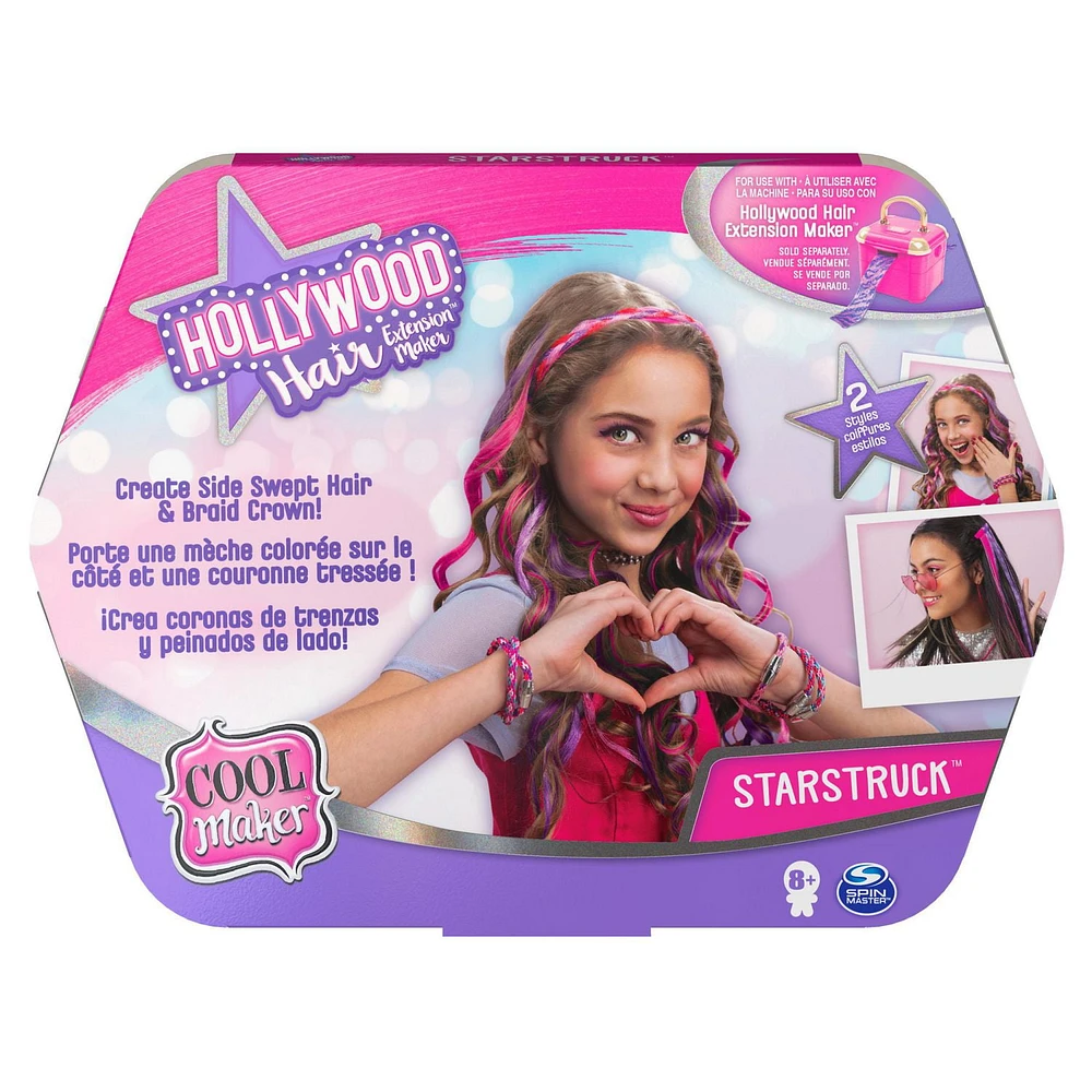 Cool Maker, Starstruck DIY Braided Crown and Side Swept Hair Refill for Use with Hollywood Hair Extension Maker