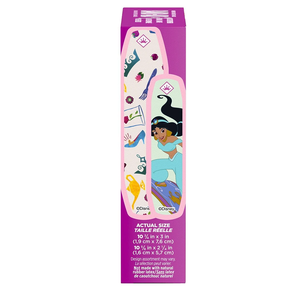 Band-Aid Disney Princess, Wound Care Dressing, Self Adhesive Kids Bandage, Sterile Doctor Recommended Cover, 2 Sizes, 20 Count