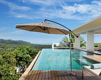 Gandia 10ft. Patio Cantilever Umbrella with Base