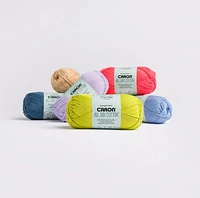 Caron® All Day Cotton™  #4 Worsted (Medium) Cotton Yarn, 3.5oz/100g 173 Yards